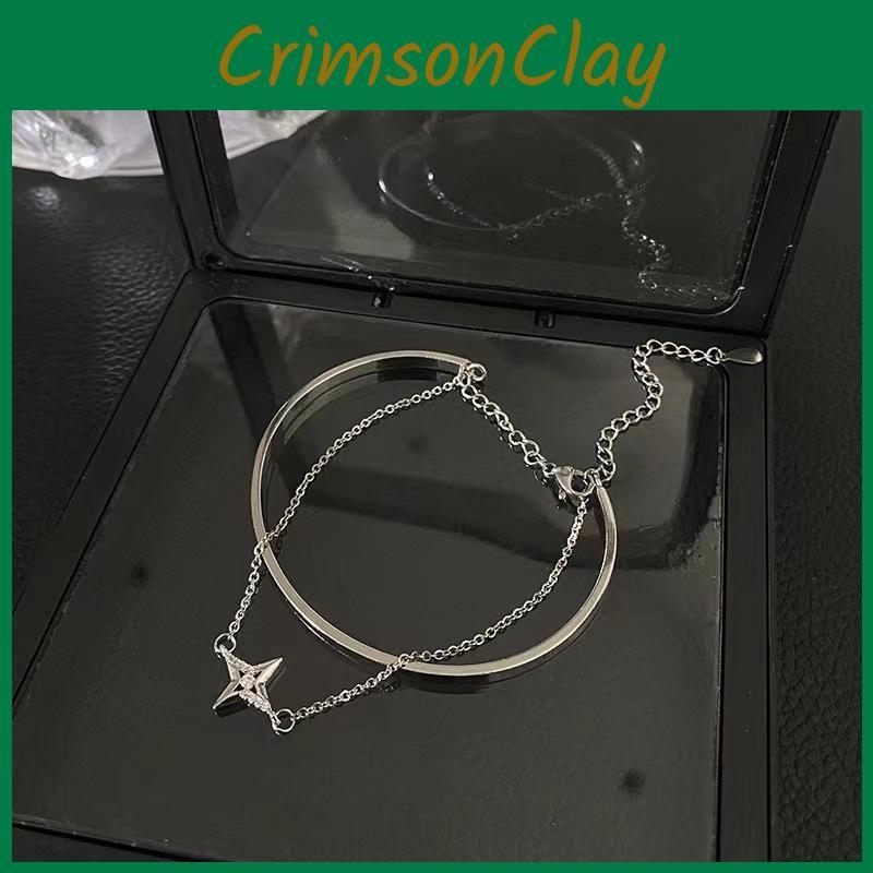 Copper Premium Star Bracelet Womens Unique Double Layer Elegant Ornament Hand