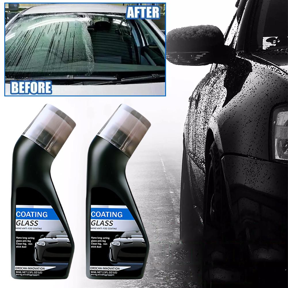90ml Car Anti-fog Spray Windshield Rearview Mirror Glass Anti Fog Coating Agent Long-lasting Effect Car Care Defogging Products