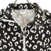 X-girl Leopard Pattern Sports Jacket S Black Leopard Pattern Women Used