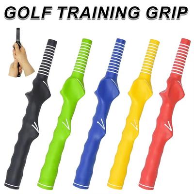 Corrector Golf Rubber Hand Shape Grip Rubber Golf Swing Training Grip  Outdoor Indoor