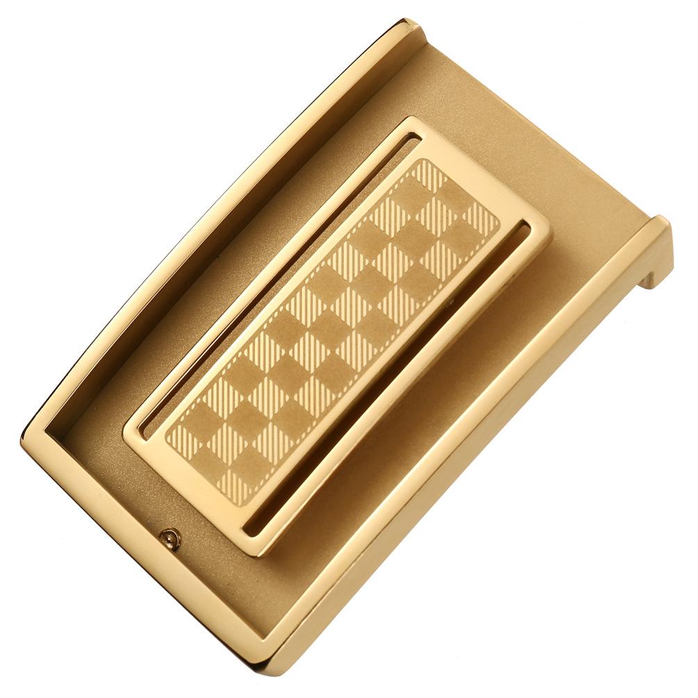 Smooth Stainless Steel Buckle, Business Men'S Perforated Buckle Belt Buckle Ly35-61584