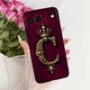 For Google Pixel 6 Case Silicone Luxury Crown A-Z Letters 2D Painted Soft Casing For Google Pixel6 G9S9B GB7N6 G9S9B16 GR1YH