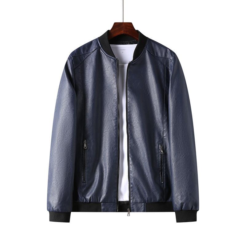 Новая весенняя кожаная куртка в корейском стиле — фото 4