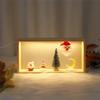 M-Modern-Christmas Night Light Stand, LED Santa Claus, Decorations, Presentation Stand, Mini Christmas Tree Decoration Stand
