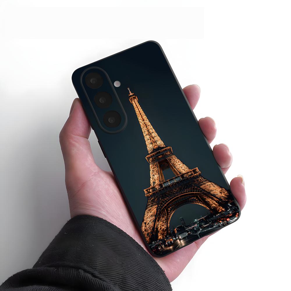 Eiffel Tower Phone Case For Samsung A25 A13 A33 5G A54 A36 A35 A56 A52 A14 Shockproof Soft Cover