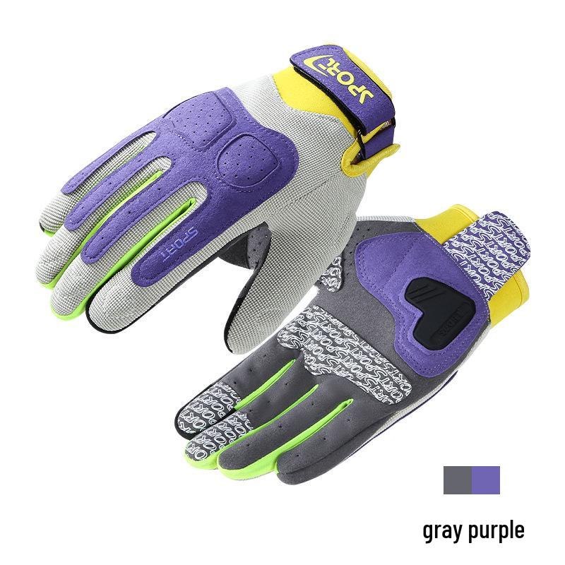 Unisex Summer Motorcycle Gloves - Non-slip, Thin, Wear-resistant, Full Finger, Sunscreen for Riding & Biking