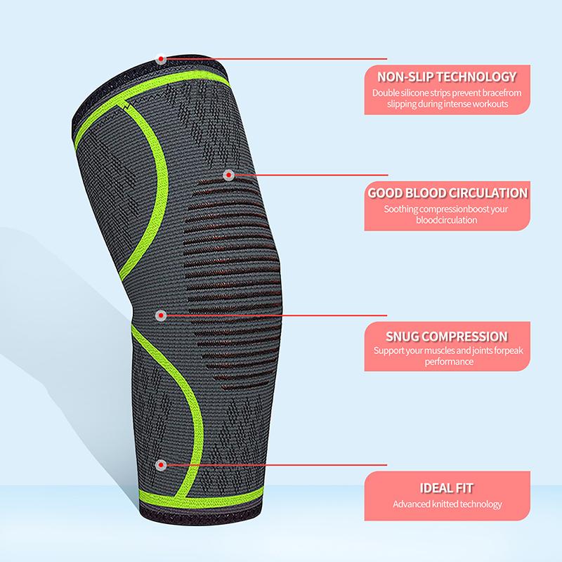 1PCS Knee Brace Support Compression Sleeve Breathable Pad For Running Jogging Sports