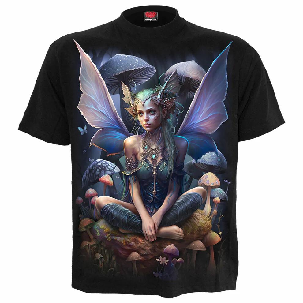 SPIRAL DIRECT  MAGICAL Front Print TShirt Biker Angel Wings FairyTattoo Top Unisex T-Shirt XXXL