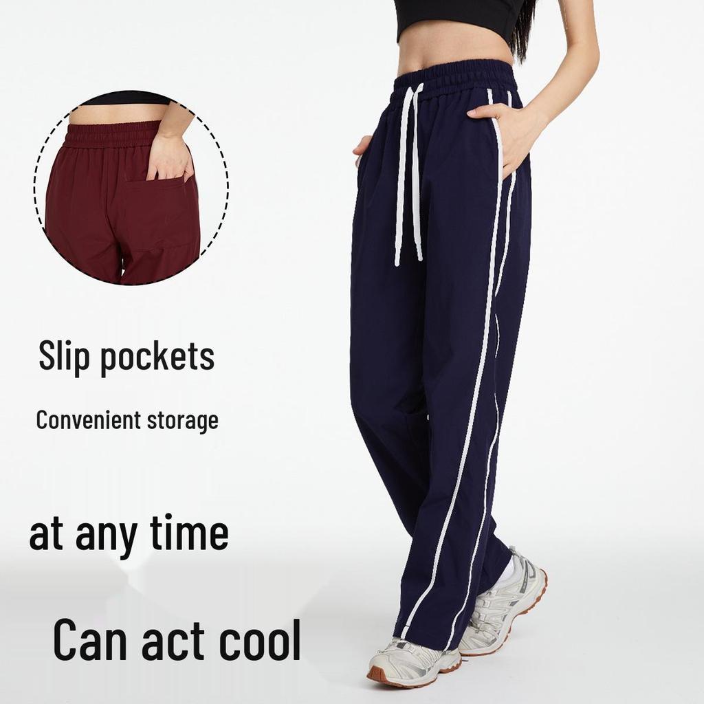 Women's Windproof Wide-Leg Pants for Summer Hiking & Yoga