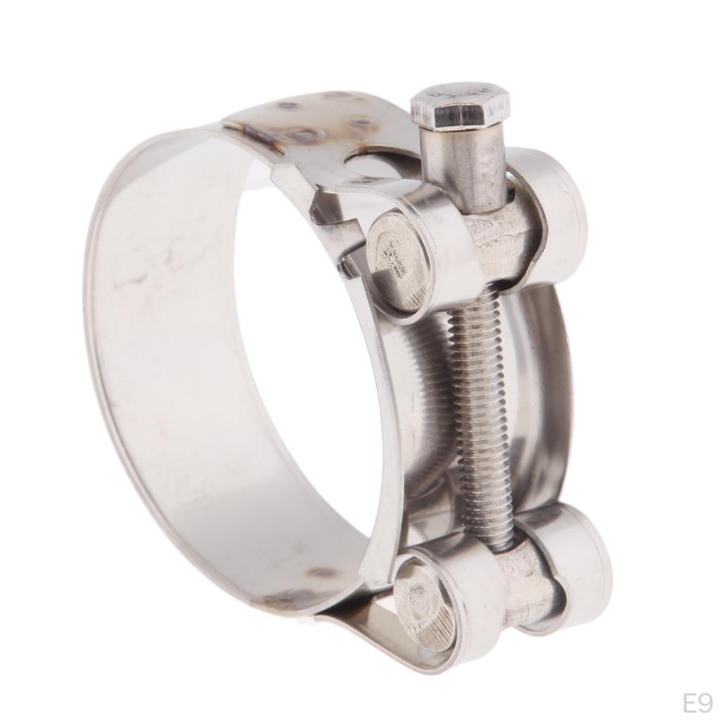 Durable Stainless Steel Motorcycle Exhaust Clamp - Choose from Various Sizes