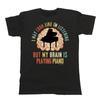 My Brain Is Playing Piano Kids Quality Cotton T Shirt Boys Girls Music Eco