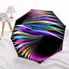 1pc Spiral Colors Automatic Opening/Closing Umbrella with Operation & Windproof Canopy Yy260311094