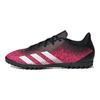 adidas Predator Freak.4 Rundzehen Schnürschuh Low Top TF (Gummistollen) Rutschfeste Robuste Fußballschuhe Herren Fußballschuhe Schwarz FW7525
