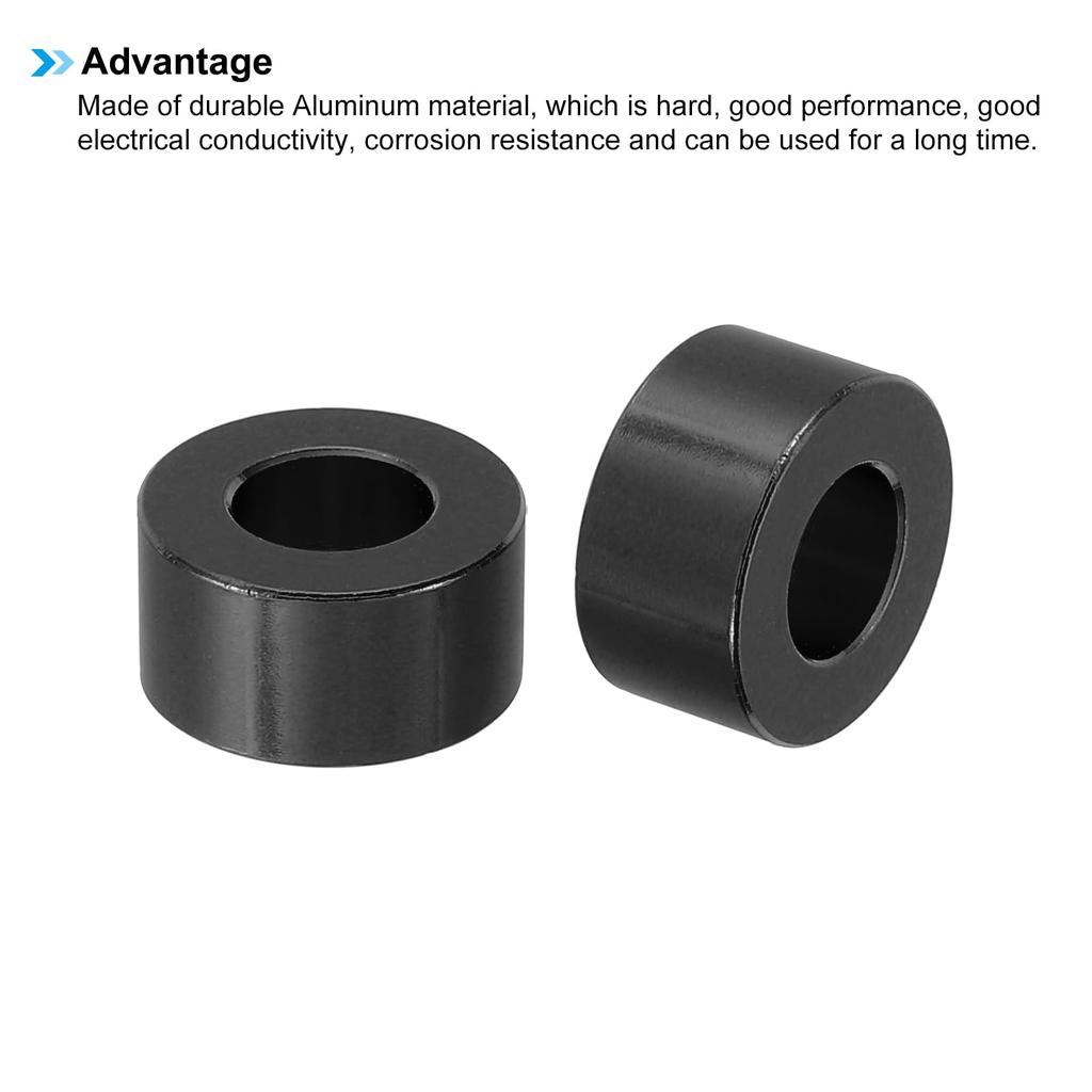 PATIKIL M8 Aluminum Spacers Set of 4 Metal Spacers Aluminum 8.2mm ID X 16mm