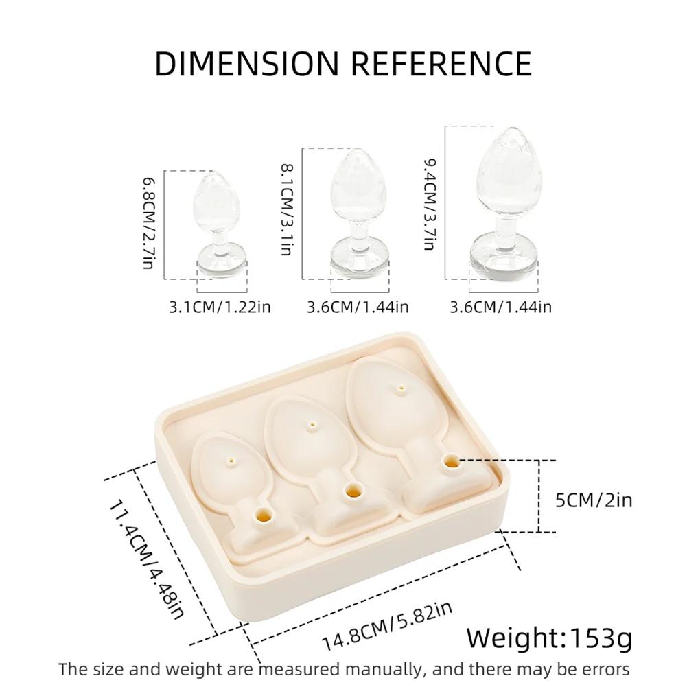 Nové Dospělé Žertovné Formičky na Ledové Kostky Zábavné Tvary Novinka Silikonové Formičky na Ledové Kostky pro Chlazení Ledu Whiskey Koktejly Džus Nápoj