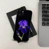 Fragrant Iris Phone Case For Apple iPhone 15,14,13,12,11,Pro,X,XS,Max,XR,Plus,Mini Soft Black Cover