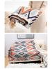 Boho Throw Blanket Ethnic Wave Tassel Knitted Sofa Cover Blanket Window Air Conditioning Blanket Cozy Office Home Napping Blanket