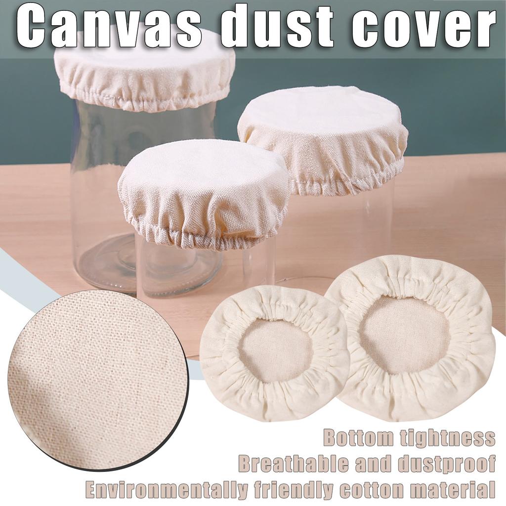 Pures Cotton Fermentation Cloth Cover Yeast Fermentation Tank Cloth Cover Fermented Dough Glass Bottle Cloth Cover Dusts Cover Unbleached Cloth Cover