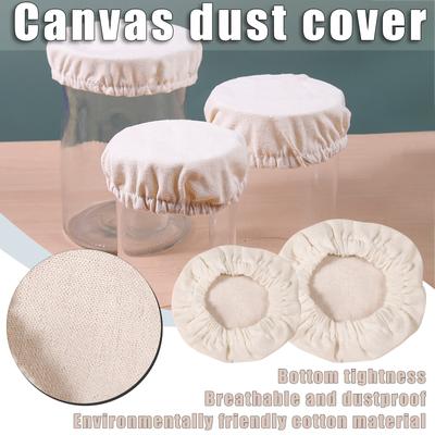 Pures Cotton Fermentation Cloth Cover Yeast Fermentation Tank Cloth Cover Fermented Dough Glass Bottle Cloth Cover Dusts Cover Unbleached Cloth Cover