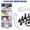 1230Pcs M2 M3 M4 M5 Silver Hex Socket Button Head Screws Nuts Washers Assortment Sets,10.9 Class Alloy Steel Screws Bolts Kit with 4 Allen Wrenches