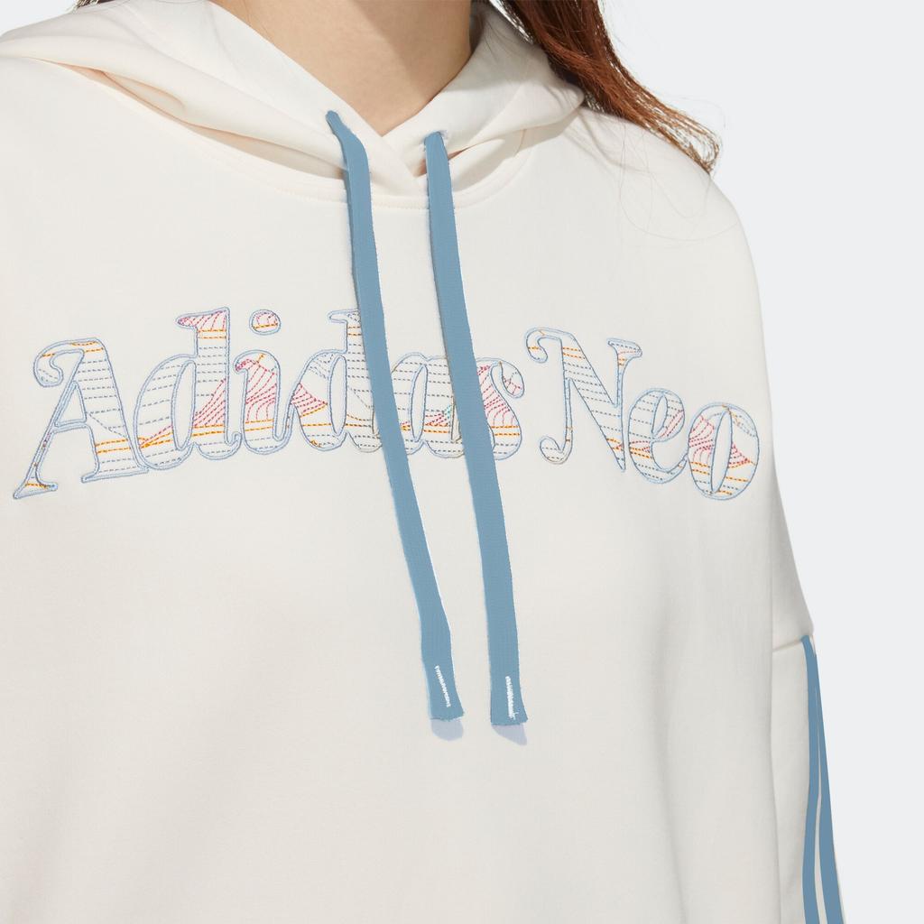 Adidas Neo Ard Hoodie With Letter Embroidery Women Hoodie Off-White HG1614