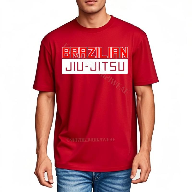 T Shirt Unisex Casual Short Sleeve Shirt Brazilian Jiu Jitsu Text Design Brand Plus Size Tshirt Fashion Lightweight Tee Casual
