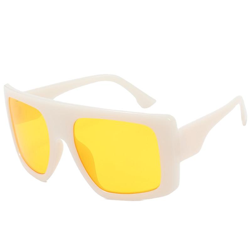 New Women'S Oversized Frame Sunglasses Women Fashion Jelly Square Sun Glasses Outdoor Travel Lady Eyewear Uv400