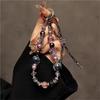 Elegant Crystal Bead Phone Lanyard With Pvc Material For Men And Women