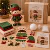 DIY Snowman Sewing Set Christmas Felt Craft Kit, Handmade Santa Gingerbread Elf Creative Art Activity Angel Material Holiday Supplies for Kids Adults