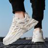 Spring new men's shoes breathable soft-soled running sports shoes male students thick-soled heightening casual dad shoes