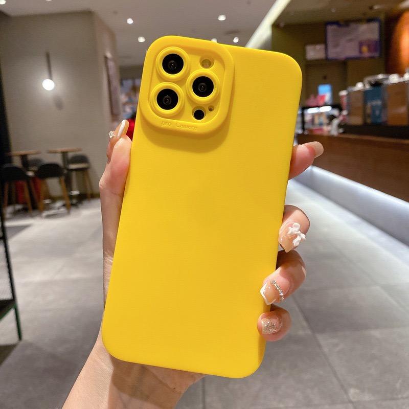 Camera Protection Silicone Phone Case For iPhone 13 Pro Max 11 12 14 Pro Max XR XS Max 7 8 15 Pro Max Soft Shockproof Matte Cover