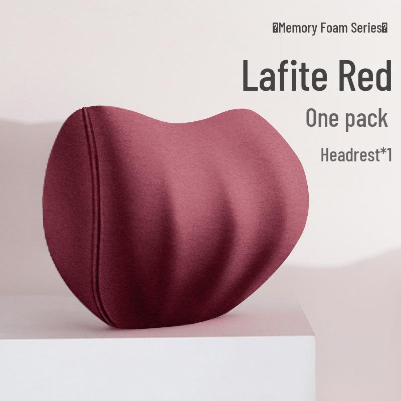 Cloud-Like Suede Memory Foam Headrest & Lumbar Support: Breathable Universal Car Cushion & Neck Pillow