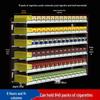 Wall-Mounted Acrylic Cigarette Display with Automatic Pusher