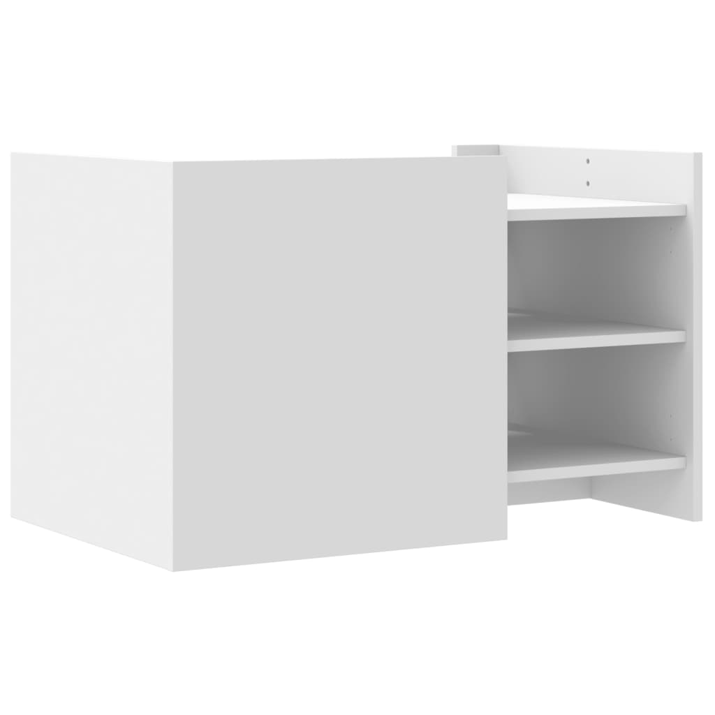 Vidaxl Stolik Kawowy, Biały, 80X50X50 Cm, Materiał Drewnopochodny