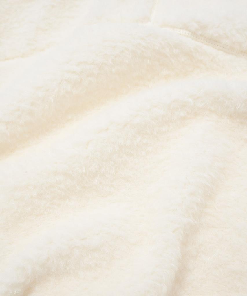 Covernat Woman Sherpa Zip-Up Jacket Ivory