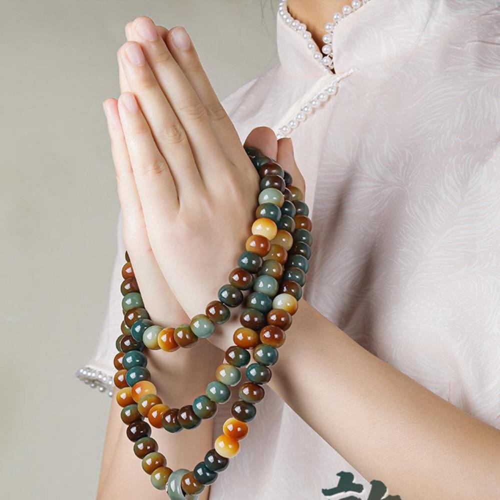 Tassel Rosary Beads Bracelets Jewelry Beaded Handheld Necklace Retro Prayer Beads Necklace  Gifts