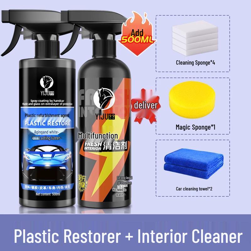 Plastový renovátor a leštidlo interiéru auta - Černý vosk na palubní desku