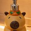 Cartoon Capybara Soap Dispenser Refillable Hand Soap Shampoo Shower Gel Facial Cleanser Container Bathroom Empty Press Pump Bottle