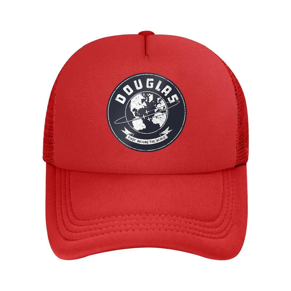 

Douglas Around the World Emblem Fashion Mesh Baseball Cap Breathable Casual Hats Outdoor For Unisexs And WoUnisexs One Size