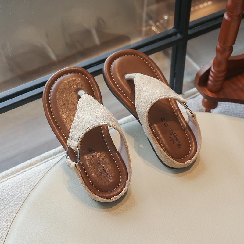 Korean Style 2026 Kids Flip-Flops: Summer Beach Thong Sandals for Boys and Girls