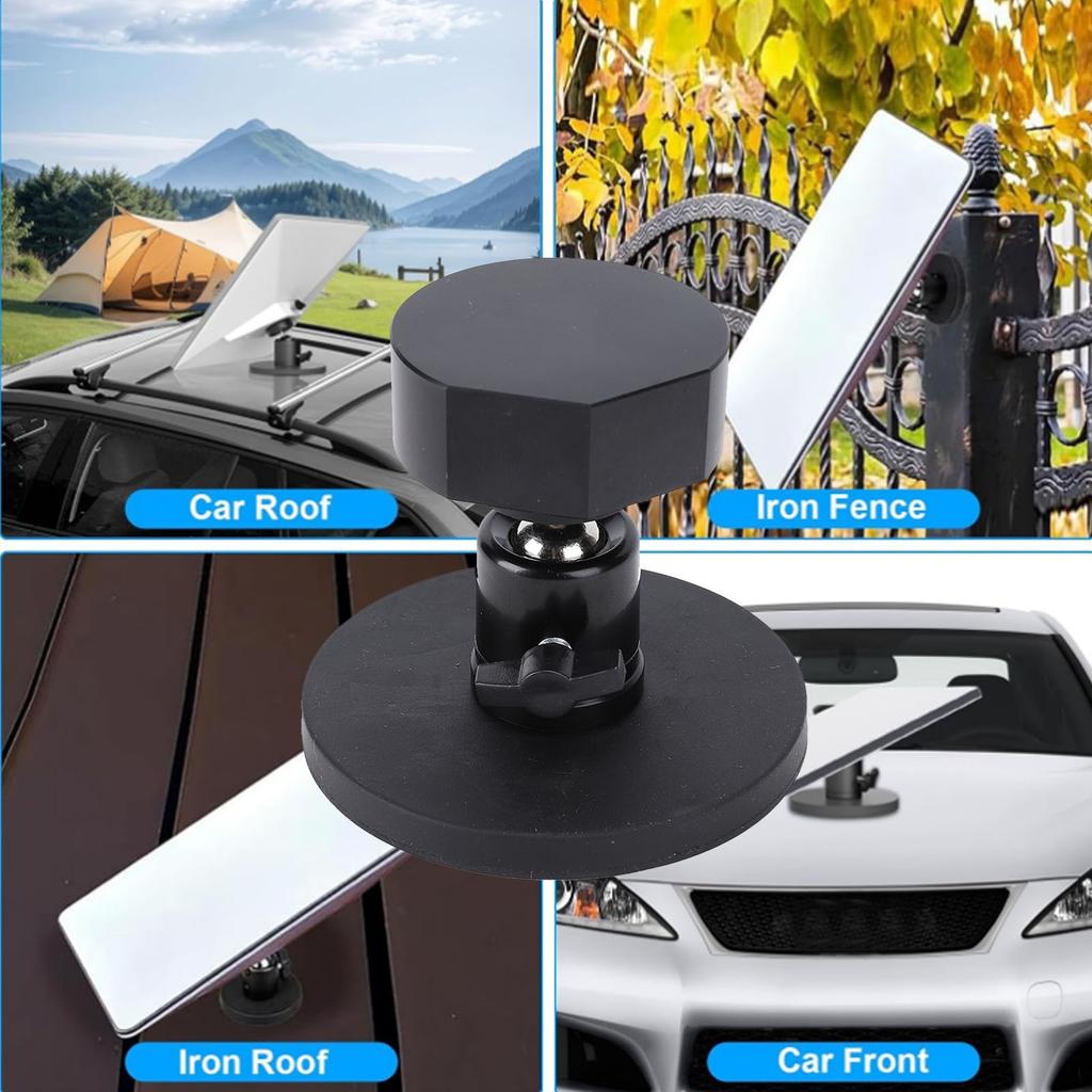 for Mini Magnetic Roof Mount 66LB Strong Suction Adjustable Angle Adaptive Easy Installation for RVs Boats Yachts Trucks