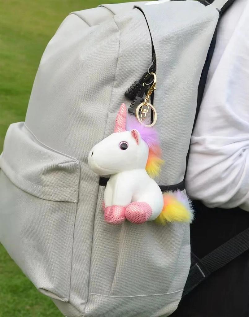 Kawaii Unicorn Plush Keychain Horse Plush Doll Bag Pendant 12CM