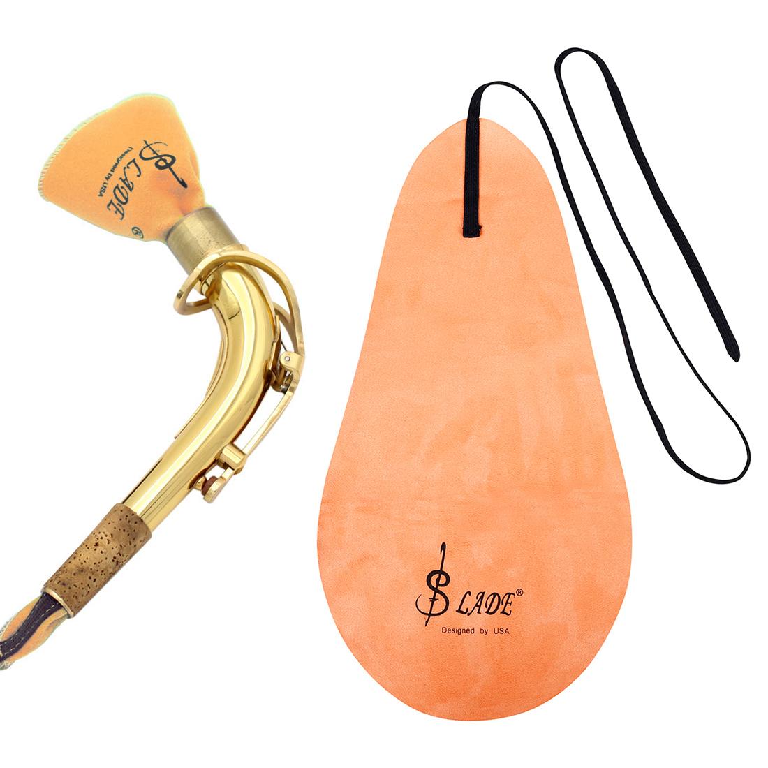 

Набор из 4 шт. хлопковых салфеток для чистки саксофона с кисточкой для раструба, оранжевый, высокоабсорбирующий набор салфеток для внутренней камеры оранжевый