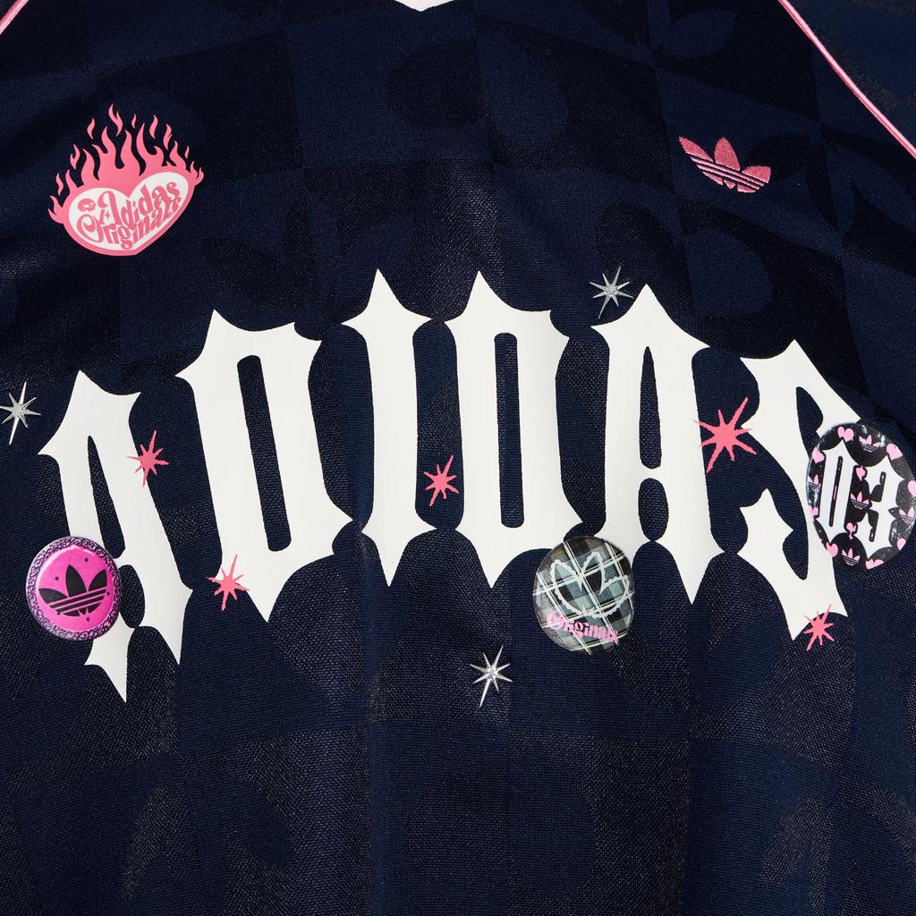 Adidas Originals Jersey Loose Fit Sports Polo Long Sleeve T-Shirt Women Tops KY2020