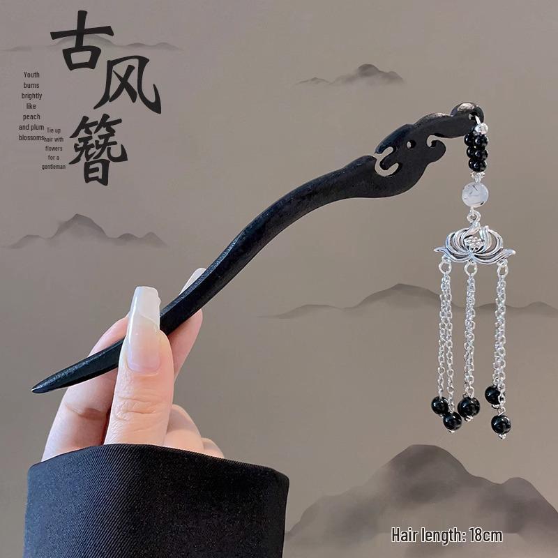 Elegante Hanfu-Blumenhaarnadel: High-End Quasten-Stufen-Schütteln für Hochsteckfrisur