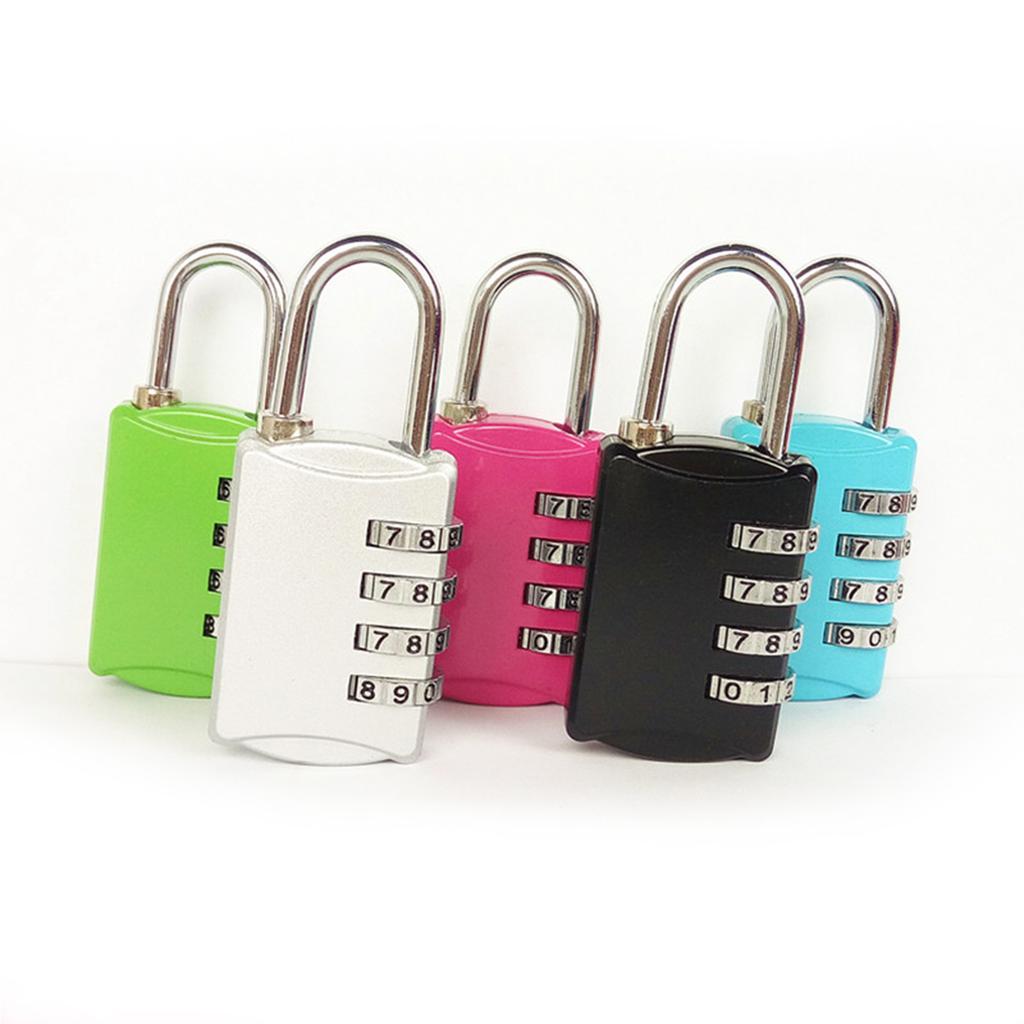 Coded Lock Zinc Alloy Keep Security Combination Padlock for Luggage Cases Filing CabinetsBlack