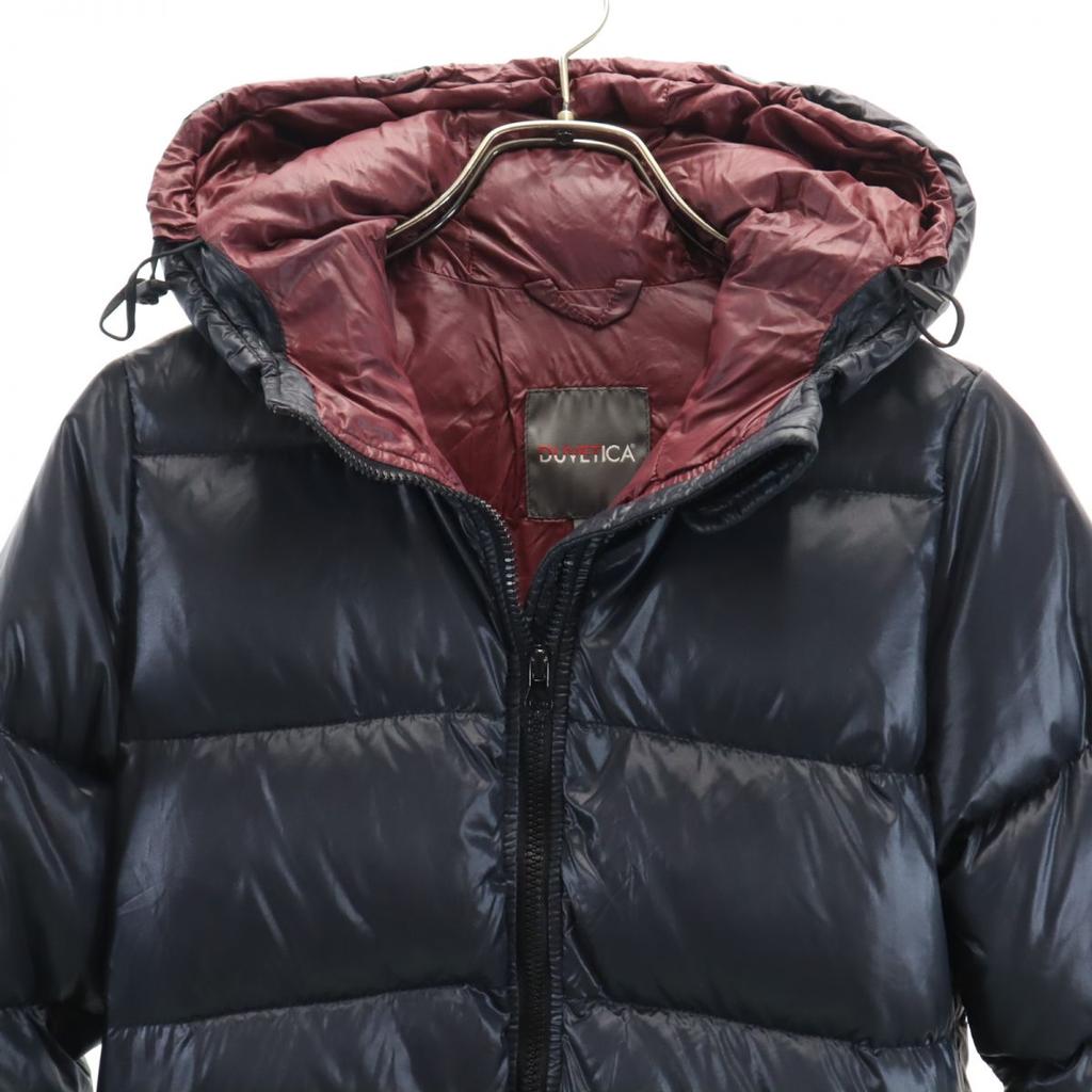 DUVETICA Long Sleeve Down Jacket 38 Navy System Women Used