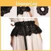 Elegancki Czarny Gorset Koronkowy Z Regulowanym Zapięciem D dla Kobiet Letnia Moda