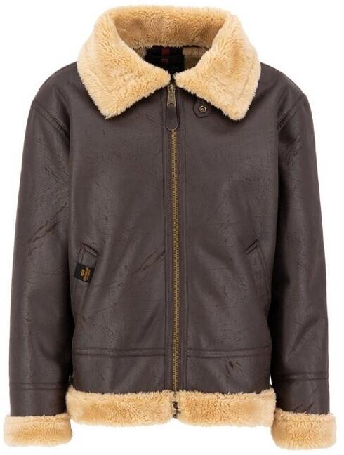 Зимняя куртка Alpha Industries B3 FL Jacket (143106) B-3 Faux Leather Vintage (143106-250) коричневый