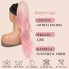 Weiblicher flauschiger Kunstfaser Mikro-Locken Kordelzug elastisches Netz Pferdeschwanz Perücke